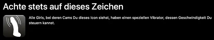 Das Dildo Control Symbol in der Erklärung