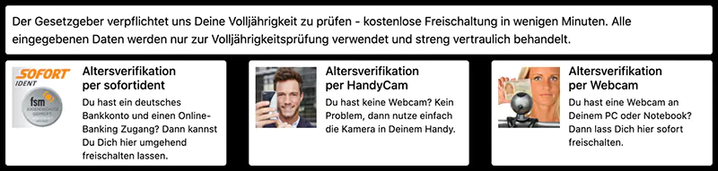 Einfache und schnelle Altersverifikation